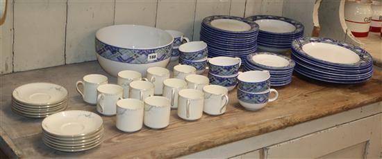 A Doulton Everyday Glen Ora table service (49 pieces) and a Royal Doulton Angela coffee set (24 pieces)